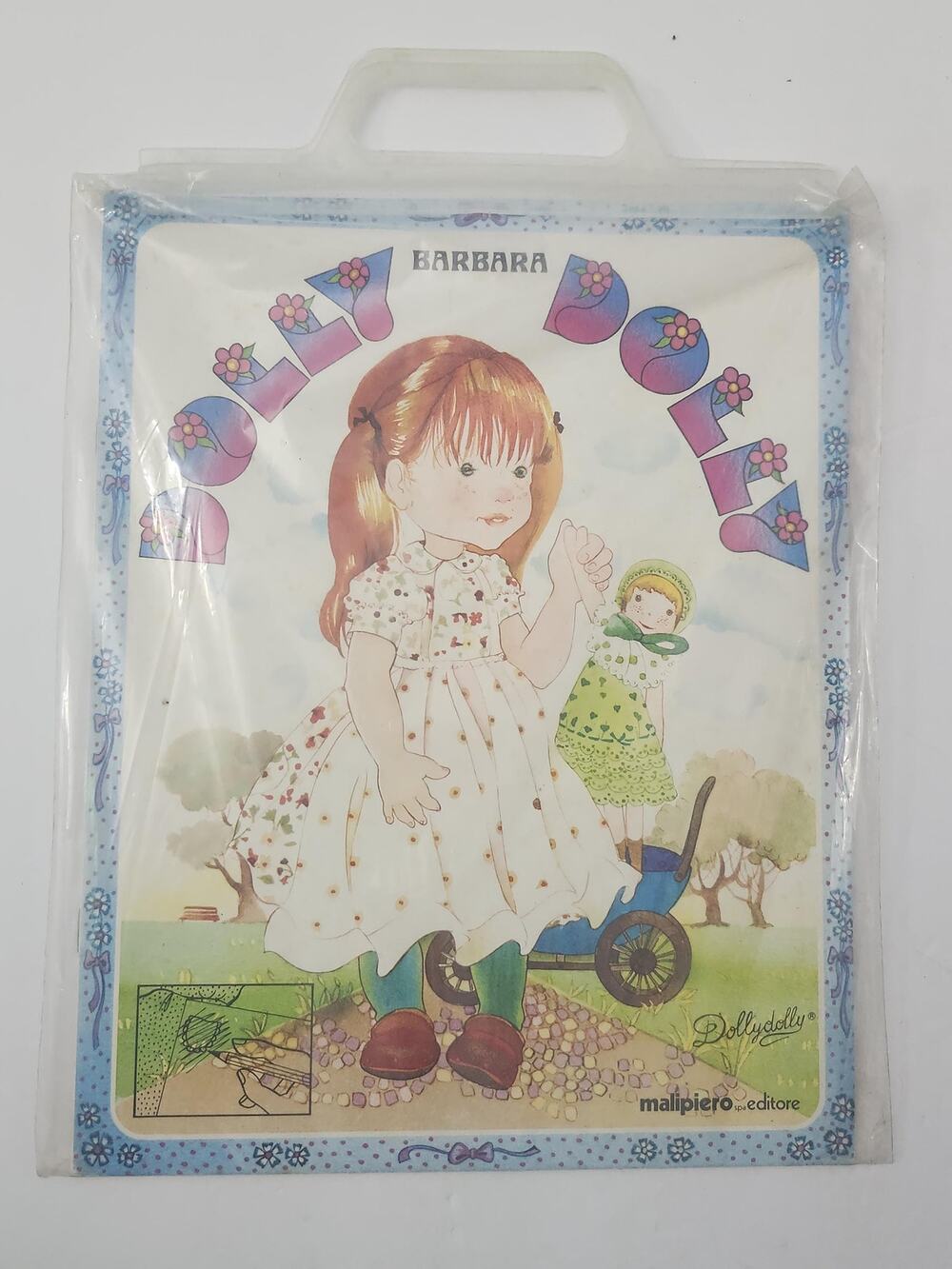 Vintage 1980 Malipiero Dolly Dolly Barbara Paper Doll Cutout Book Italy Retro